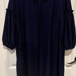 Women’s ViVi Navy Blue Dress; size L.